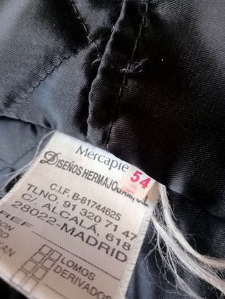 Chaqueta de cuero Pepa Gonzalez Negra Hombre