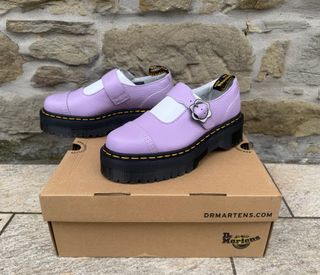 Dr. Martens Addina Pelle Piattaforma Viola