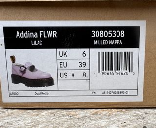 Dr. Martens Addina Pelle Piattaforma Viola