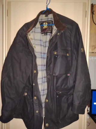 Chaqueta Belstaff Negra/Marron Original