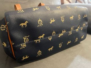 Bolso Tote El Caballo Azul y Dorado