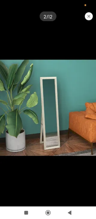 Specchio a figura intera in legno