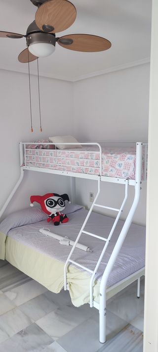 Litera Matrimonial Metálica Blanca