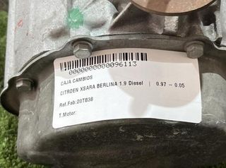 Caja de cambios citroen 20tb38 xsara berlina 96113