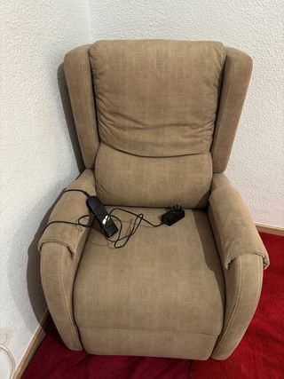 Sillón Eléctrico Beige Tela