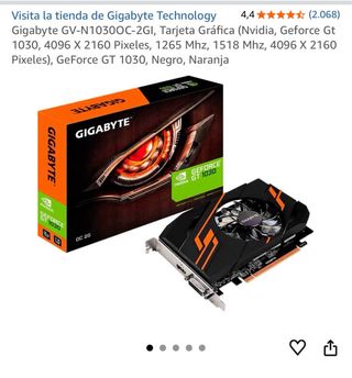Gigabyte NVIDIA GeForce GT 1030 OC 2GB