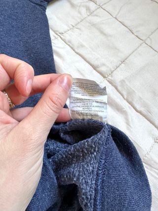 Felpa a girocollo blu di Jerzees