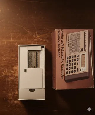 Radio vintage Siemens Melodie RT 607 Calculadora