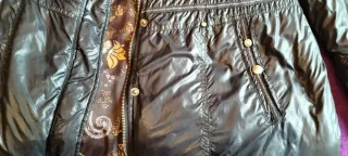 Chaqueta Parka Larga Negra Como Nueva. Mujer.