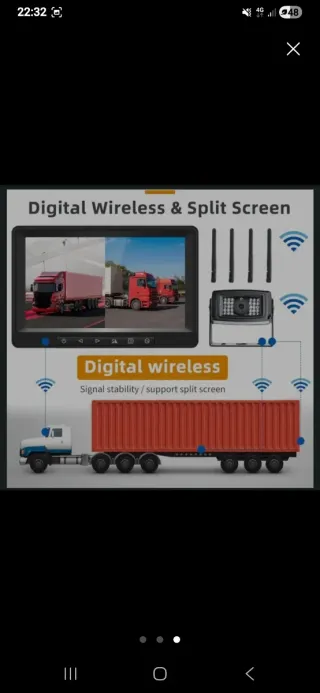 Cámara marcha atrás inalámbrica 12V