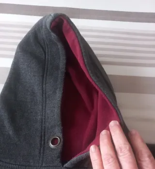 Felpa Oxford University Grigia Rossa