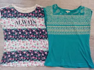 Lote 2 camisetas estampadas