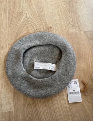 Boina de lana gris mujer Talla M