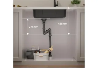 Fregadero acero inoxidable negro