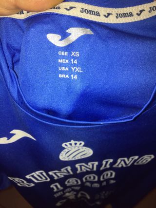 Camiseta RCD Espanyol Joma Running 1900 Talla XS