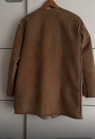 Abrigo reversible pelo y ante, esta impecable