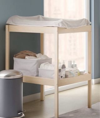 Cambiador Bebé Ikea Madera+ Colchón cambiador