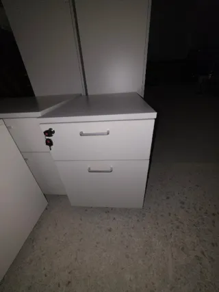 Cajoneras de oficina  blancas
