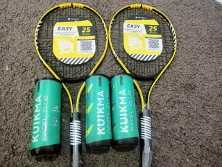 2 Racchette Padel Kuikma Bambino + 3 Palline