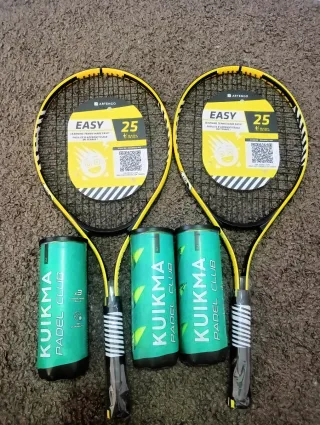 2 Racchette Padel Kuikma Bambino + 3 Palline
