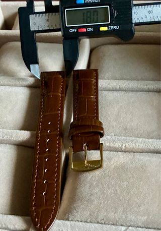 Correa para reloj Longines en piel de becerro 18mm