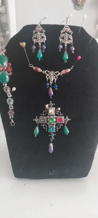 Conjunto Aderezo Huertana Multicolor