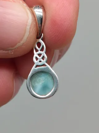 Colgante Plata 925 y Larimar