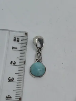 Colgante Plata 925 y Larimar