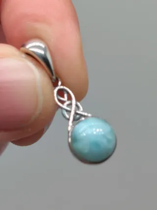 Colgante Plata 925 y Larimar