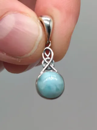 Colgante Plata 925 y Larimar