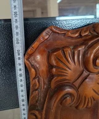 Specchio da parete con cornice in legno