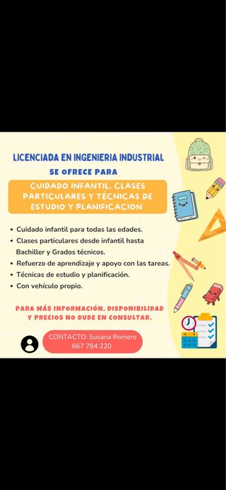 CLASES PARTICULARES Y TECNICAS DE ESTUDIO
