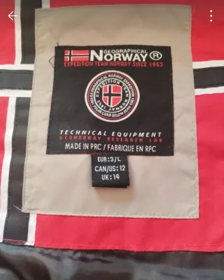 Abrigo Geographical Norway Beige Talla L