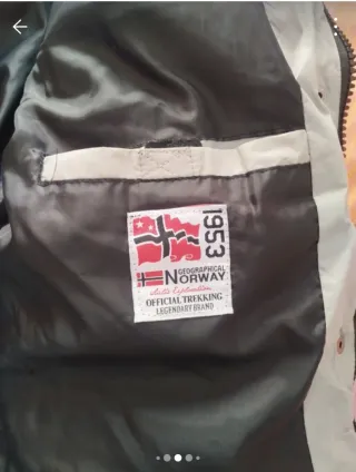 Abrigo Geographical Norway Beige Talla L