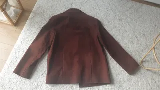 Chaqueta Piel Nobuk Massimo Dutti .