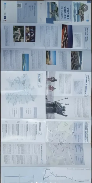 Mapa del Camino de Fisterra y Muxia