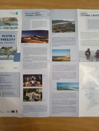 Mapa del Camino de Fisterra y Muxia