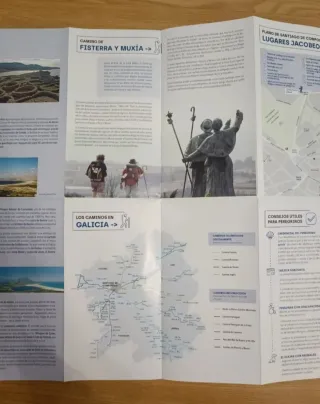 Mapa del Camino de Fisterra y Muxia