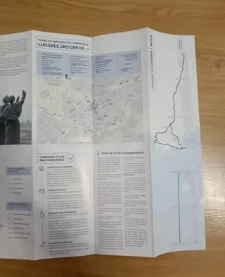 Mapa del Camino de Fisterra y Muxia