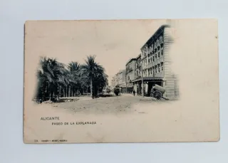 Postal Antigua Alicante La Explanada