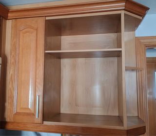 Mueble de cocina madera y mármol