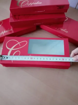 Lote 5 Cajas Cartón Rojas