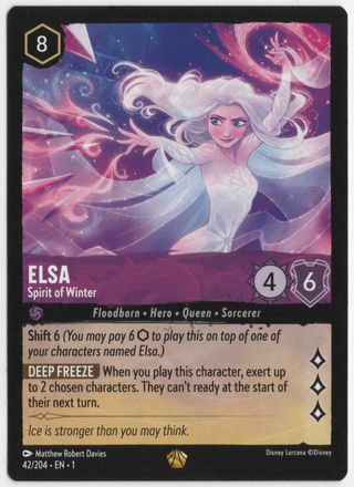 Elsa Spirit Of Winter Lorcana The First Chapter