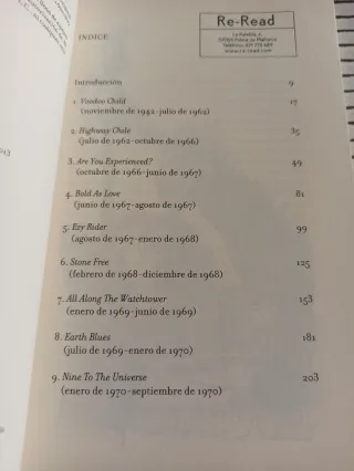 Libro Empezar de cero de Jimi Hendrix