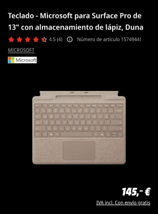 Microsoft Surface Pro 16GB 512GB Nuevo