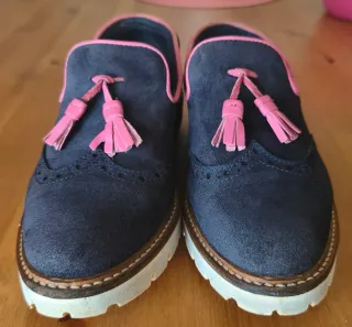 Zapatos KILARY Talla 39 Azul Marino y Rosa