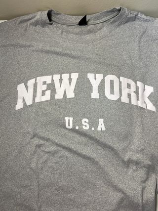 Camiseta New York USA Gris oversize