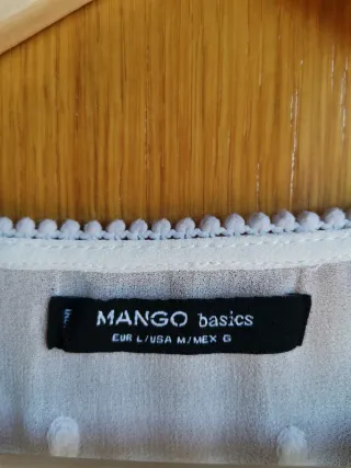 Blusa blanca manga larga bordada