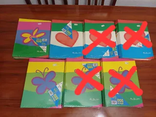 Lote Álbumes Fotos Mariposas y Corazones Precio 1