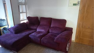 Sofá chaise longue morado